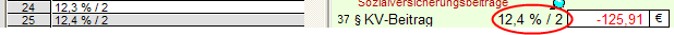 KV-Beitrag selbst einstellen